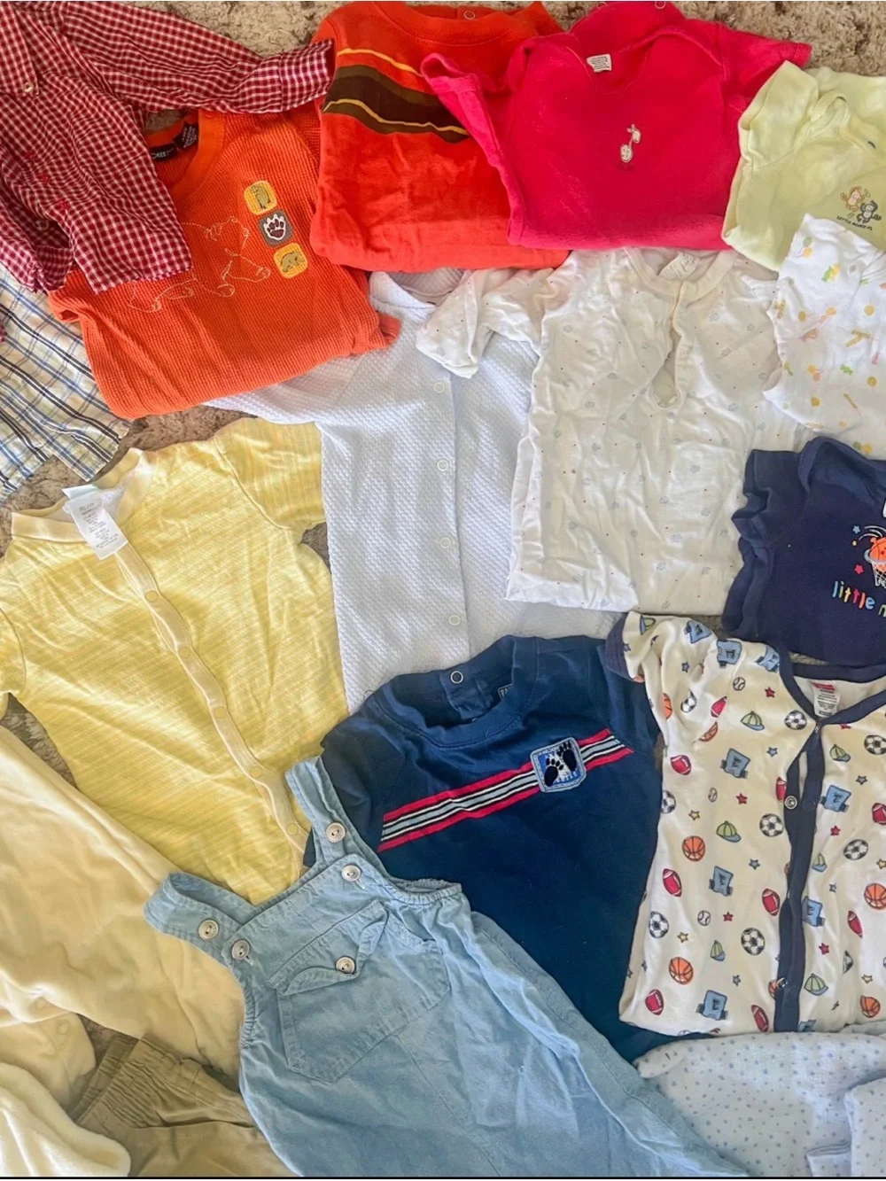 Vintage Y2K Baby Boy Clothes Lot 3-12M Carter’s Fisher Price Cherokee 90s 2000s